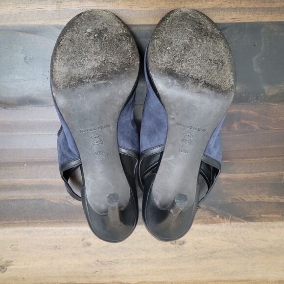 Antonio Melani High Heels Mix Black & Blue Open Toes. Women's Size 10M - Picture 6 of 9